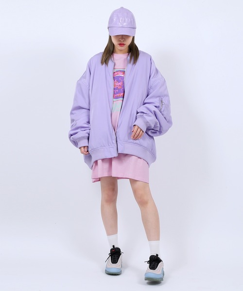 PUNYUS（プニュズ）の「フェイクレザークロコキャップ（キャップ・レディース・ブラック/ライトパープル・FREE）」の9枚目の写真