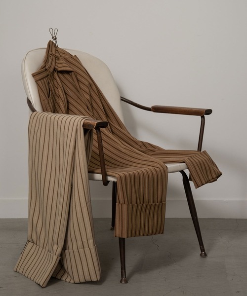 Amiur（エミレ）の「stripe linen like pants（その他パンツ・レディース・ブラウン/ベージュ・S/M）」の7枚目の写真