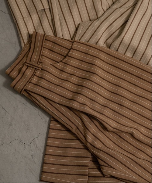 Amiur（エミレ）の「stripe linen like pants（その他パンツ・レディース・ブラウン/ベージュ・S/M）」の16枚目の写真