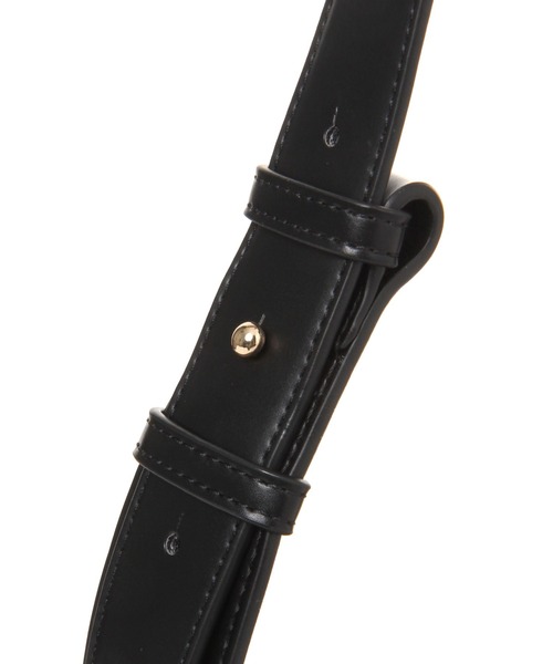 niko and...（ニコアンド）の「オリジナル太ストラップショルダーバッグ（ショルダーバッグ・レディース・ブラック/オフホワイト/その他1・0）」の6枚目の写真