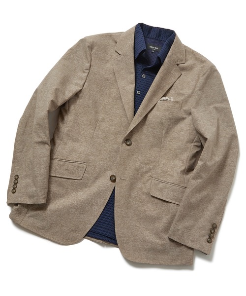 MEN'S BIGI(メンズビギ)の「【COOL DOTS】メランジプリントジャケット(テーラードジャケット・メンズ・ブラック/ベージュ/ネイビー・01/02/03/04)」の3枚目の写真