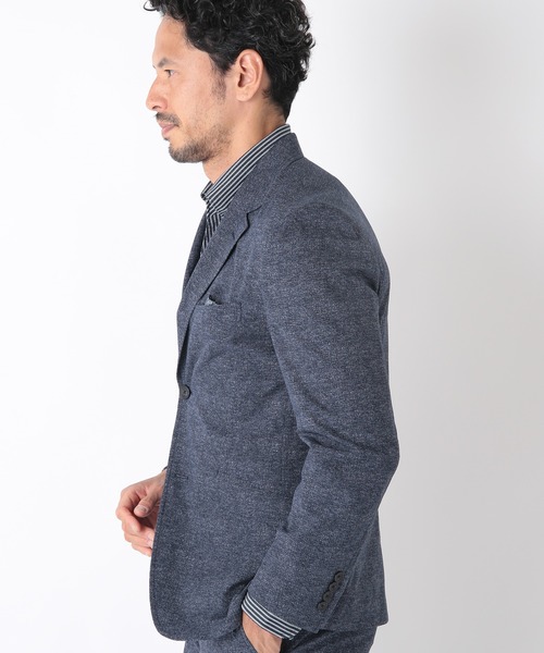 MEN'S BIGI(メンズビギ)の「【COOL DOTS】メランジプリントジャケット(テーラードジャケット・メンズ・ブラック/ベージュ/ネイビー・01/02/03/04)」の6枚目の写真