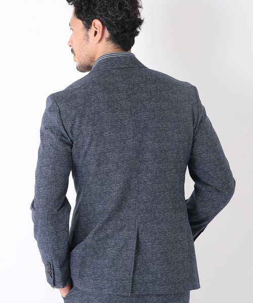 MEN'S BIGI(メンズビギ)の「【COOL DOTS】メランジプリントジャケット(テーラードジャケット・メンズ・ブラック/ベージュ/ネイビー・01/02/03/04)」の7枚目の写真