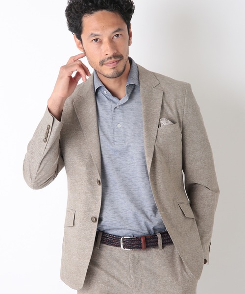 MEN'S BIGI(メンズビギ)の「【COOL DOTS】メランジプリントジャケット(テーラードジャケット・メンズ・ブラック/ベージュ/ネイビー・01/02/03/04)」の13枚目の写真