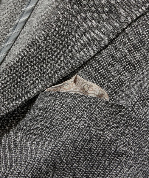 MEN'S BIGI(メンズビギ)の「【COOL DOTS】メランジプリントジャケット(テーラードジャケット・メンズ・ブラック/ベージュ/ネイビー・01/02/03/04)」の19枚目の写真