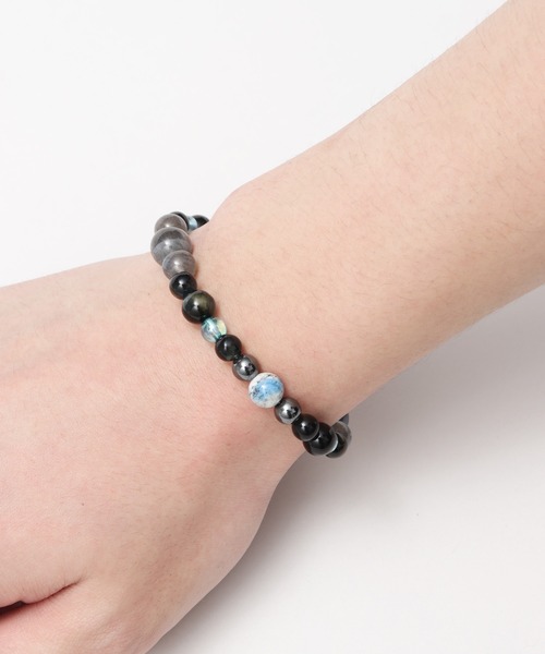 岩座 IWAKURA（イワクラ）の「【岩座】鼓舞 ブルータイガーアイブレスレット（ブレスレット・メンズ・ブルー系その他・FREE）」の2枚目の写真