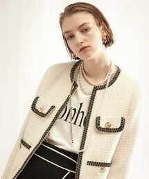 Tiara | 20THバイカラージャケット(ノーカラージャケット)