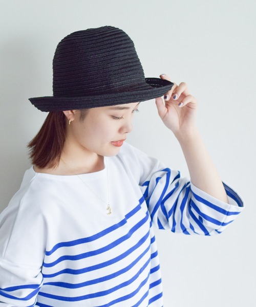 Ray BEAMS（レイビームス）の「Ray BEAMS / ブレード ハット▲（ハット・レディース・ホワイト/ブラック/ロイヤルブルー・ONE SIZE）」の14枚目の写真