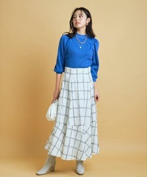 【新品タグ付き】JUSGLITTY ジャガードチェックマーメイドスカート JUSGLITTY（ジャスグリッティー）の「ジャガードチェック