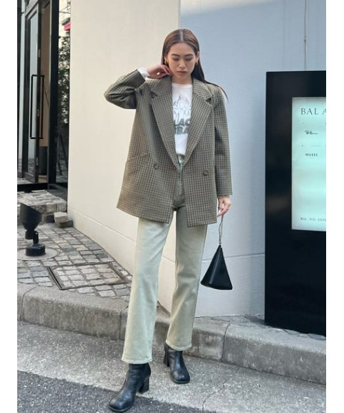 MOUSSY（マウジー）の「PLAIN JEANS COLOR STRAIGHT（デニムパンツ・レディース・ホワイト/ライトカーキ/ブラック・24inch/26inch/27inch/23inch/25inch）」の11枚目の写真