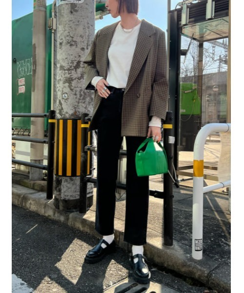MOUSSY（マウジー）の「PLAIN JEANS COLOR STRAIGHT（デニムパンツ・レディース・ホワイト/ライトカーキ/ブラック・24inch/26inch/27inch/23inch/25inch）」の21枚目の写真