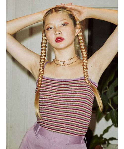 jouetie(ジュエティ)の「ハートモチーフレイヤーチェーンネックレス(ネックレス・レディース・シルバー/ゴールド・FREE)」の10枚目の写真