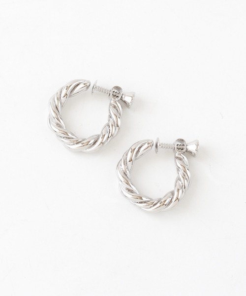JUICY ROCK（ジューシーロック）の「ロープフープイヤリング（イヤリング・レディース・シルバー/ゴールド・ONE SIZE）」の2枚目の写真