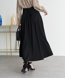 earth music&ecology | レースアップフレアスカート＊(スカート)