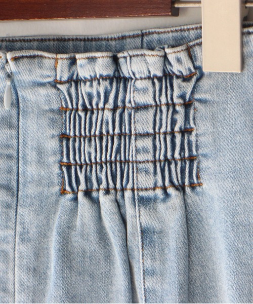 NOMAE(ノーマエ)の「ストレッチデニムマーメイドスカート(スカート・レディース・ライトブルー/ダークブルー/ブルー・FREE)」の6枚目の写真