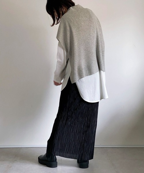 ottilie(オティーリエ)の「ラウンドヘムロングスリーブT(Tシャツ/カットソー・レディース・オフホワイト・FREE)」の20枚目の写真