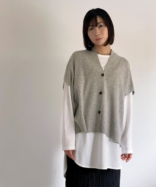 ottilie(オティーリエ)の「ラウンドヘムロングスリーブT(Tシャツ/カットソー・レディース・オフホワイト・FREE)」の9枚目の写真