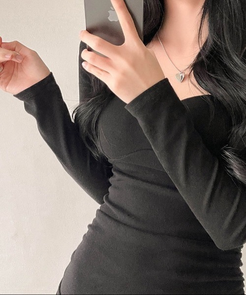 SONA（ソナ）の「SONYUNARA シャーリングミニワンピース（ワンピース・レディース・ブラック・FREE）」の14枚目の写真