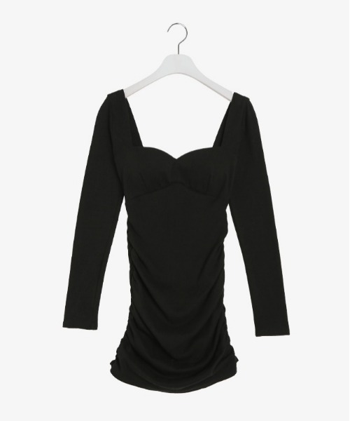 SONA（ソナ）の「SONYUNARA シャーリングミニワンピース（ワンピース・レディース・ブラック・FREE）」の7枚目の写真