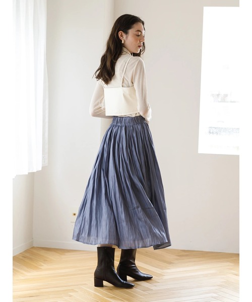 koe（コエ）の「シアーカットリブゆるタートル*（タンクトップ・レディース・ブルー・FREE）」の17枚目の写真