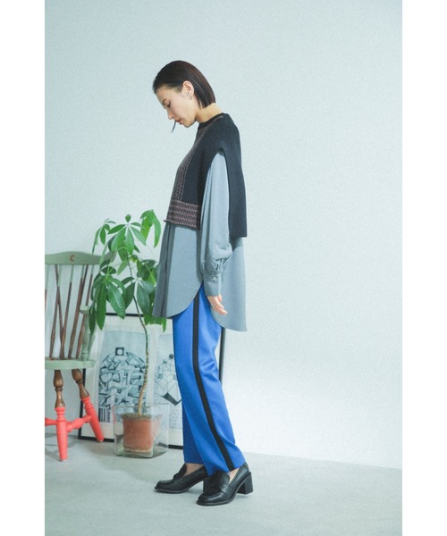 ROSE BUD（ローズバッド）の「サイドライントラックパンツ（その他パンツ・レディース・ブラック/ブルー・ONE SIZE）」の11枚目の写真