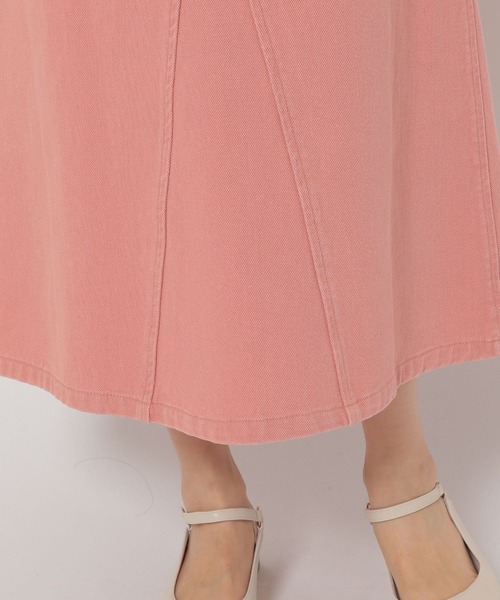 mysty woman（ミスティウーマン）の「USED加工フレアスカート 269644（デニムスカート・レディース・ベージュ/ピンク/モカ・FREE）」の18枚目の写真