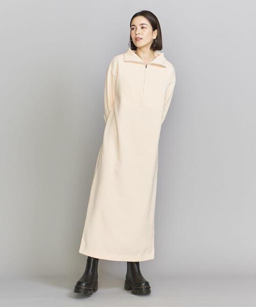 BEAUTY&YOUTH UNITED ARROWS(ビューティーアンドユースユナイテッドアローズ)の「BY ダブルフェイス スキッパー マキシ ワンピース -ウォッシャブル-(ワンピース・レディース・オフホワイト/グレー/ブラック・FREE)」の8枚目の写真