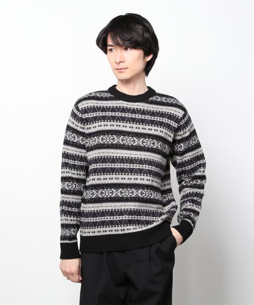 ウールブレンドフェアアイルニット ニット セーター Nano Universe ナノユニバース のファッション通販 Zozotown ウールブレンドフェアアイルニット ニット セーター Nano Universe ナノユニバース のファッション通販 Zozotown