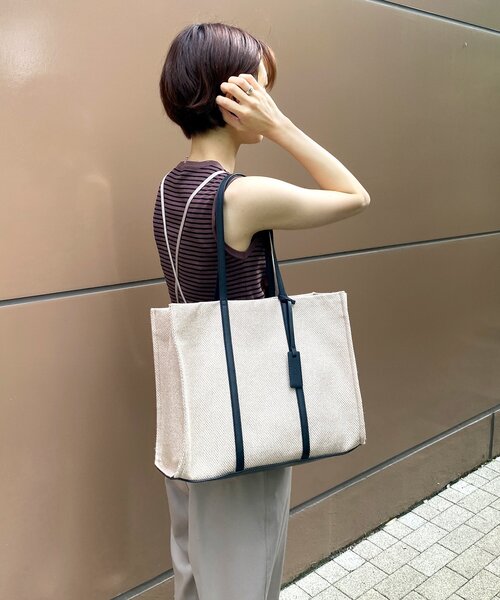 OPAQUE.CLIP(オペークドットクリップ)の「◆アソートビッグトートバッグ(トートバッグ・レディース・ブラック系2/ダークブラウン系3・00)」の5枚目の写真