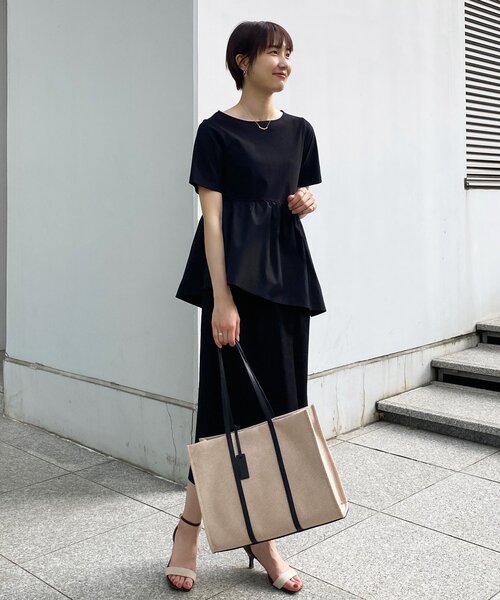 OPAQUE.CLIP(オペークドットクリップ)の「◆アソートビッグトートバッグ(トートバッグ・レディース・ブラック系2/ダークブラウン系3・00)」の11枚目の写真