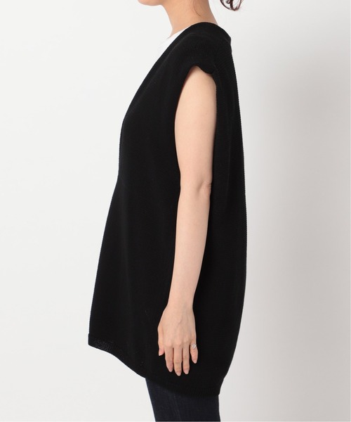 plage（プラージュ）の「Italian Yarn ベスト◆（ベスト・レディース・ブラック/ベージュ・FREE）」の8枚目の写真