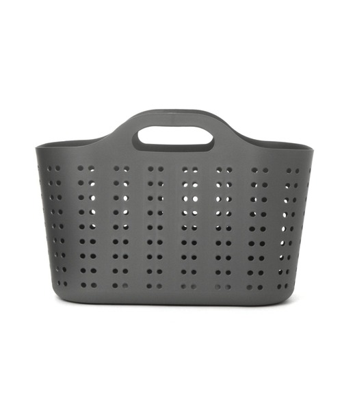 LAKOLE（ラコレ）の「ドットランドリーバスケット(M) / 272548（ランドリーグッズ・レディース・チャコール/アイボリー・FREE）」の4枚目の写真