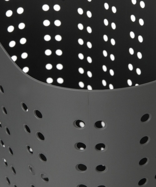 LAKOLE（ラコレ）の「ドットランドリーバスケット(M) / 272548（ランドリーグッズ・レディース・チャコール/アイボリー・FREE）」の7枚目の写真