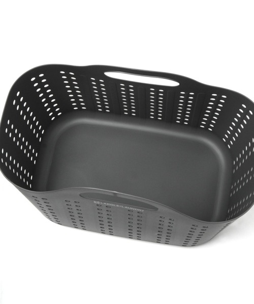 LAKOLE（ラコレ）の「ドットランドリーバスケット(M) / 272548（ランドリーグッズ・レディース・チャコール/アイボリー・FREE）」の9枚目の写真