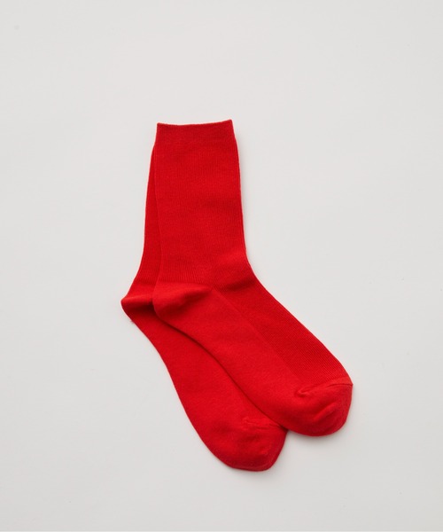 Libra Cue（リブラ キュー）の「コットンカラーソックス（ソックス/靴下・レディース・レッド/グリーン/ブルー/イエロー・FREE）」の6枚目の写真