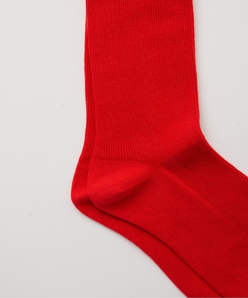 Libra Cue（リブラ キュー）の「コットンカラーソックス（ソックス/靴下・レディース・レッド/グリーン/ブルー/イエロー・FREE）」の7枚目の写真