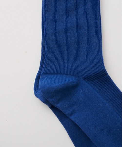 Libra Cue（リブラ キュー）の「コットンカラーソックス（ソックス/靴下・レディース・レッド/グリーン/ブルー/イエロー・FREE）」の10枚目の写真