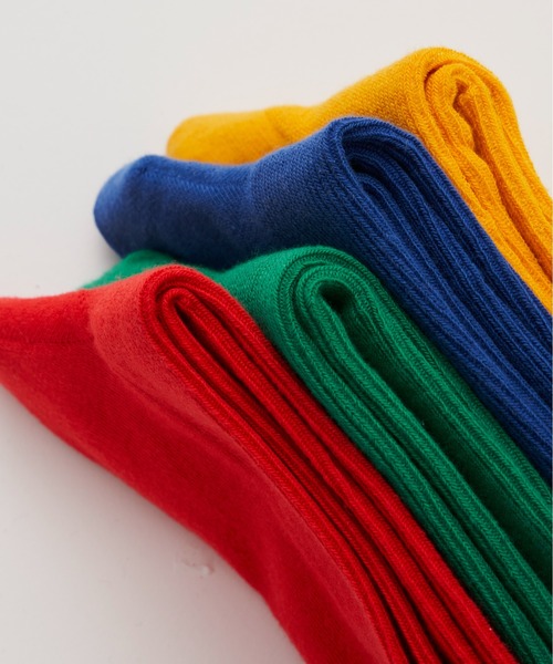 Libra Cue（リブラ キュー）の「コットンカラーソックス（ソックス/靴下・レディース・レッド/グリーン/ブルー/イエロー・FREE）」の22枚目の写真