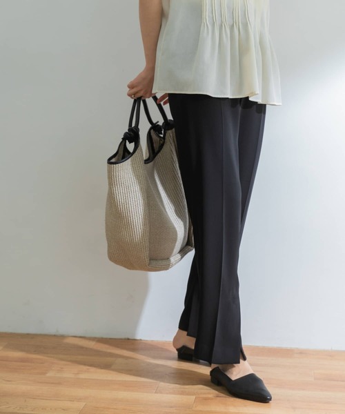 URBAN RESEARCH（アーバンリサーチ）の「サテンストレートパンツ（その他パンツ・レディース・ブラウン系その他/グリーン系その他/ブラック・38/34/36）」の8枚目の写真