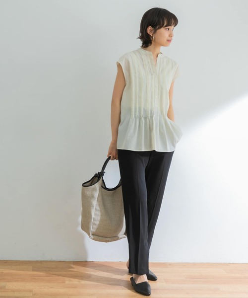 URBAN RESEARCH（アーバンリサーチ）の「サテンストレートパンツ（その他パンツ・レディース・ブラウン系その他/グリーン系その他/ブラック・38/34/36）」の12枚目の写真