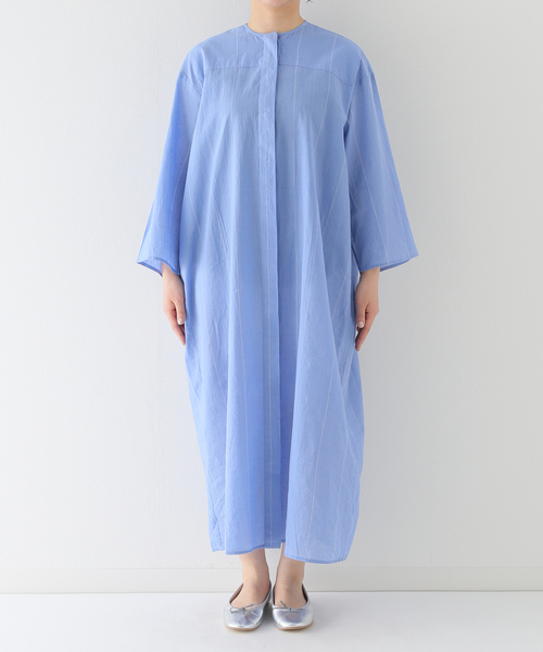 SLOBE IENA normment/ノーメント　ワンピース 定価25300円 セール】【normment/ノーメント】 stripe cotton n/s ワンピース