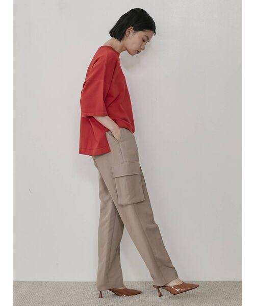 COTORICA(コトリカ)の「ワイドシルエットウォッシャブルニット(ニット/セーター・レディース・ブラック/オレンジ/ブルー/ベージュ・FREE)」の8枚目の写真