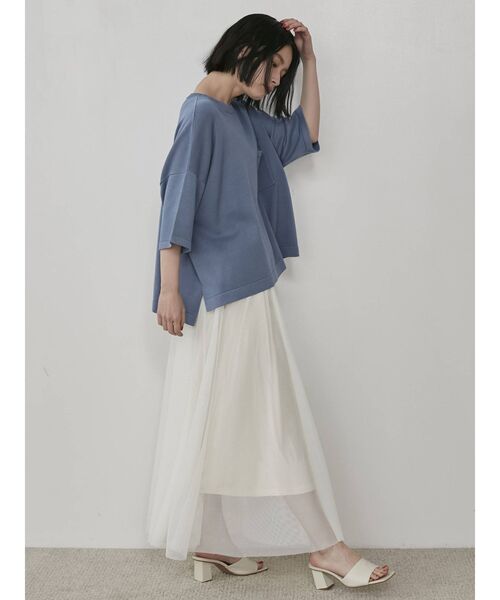 COTORICA(コトリカ)の「ワイドシルエットウォッシャブルニット(ニット/セーター・レディース・ブラック/オレンジ/ブルー/ベージュ・FREE)」の18枚目の写真