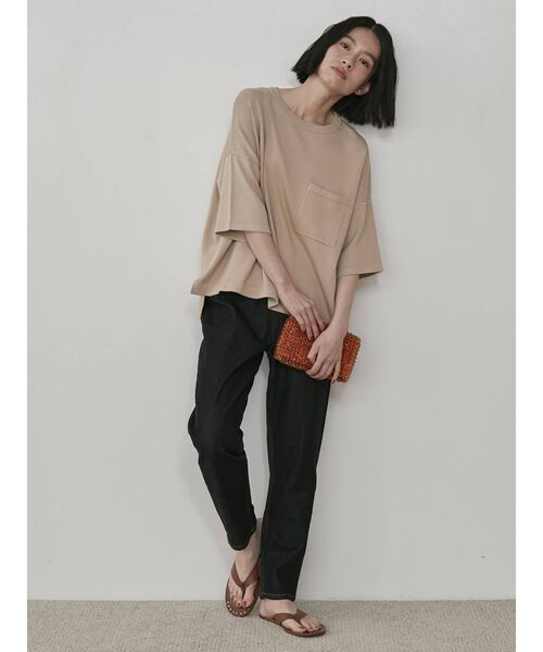 COTORICA(コトリカ)の「ワイドシルエットウォッシャブルニット(ニット/セーター・レディース・ブラック/オレンジ/ブルー/ベージュ・FREE)」の15枚目の写真