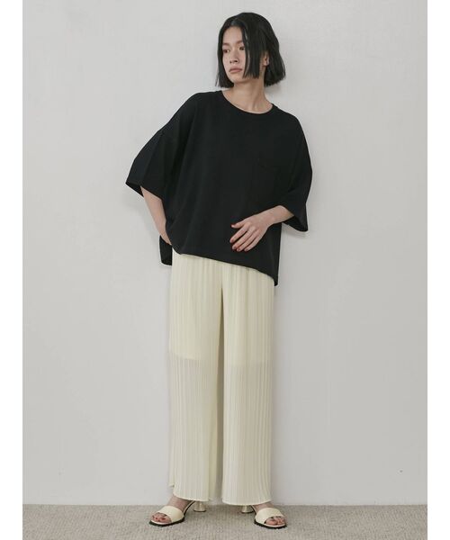 COTORICA(コトリカ)の「ワイドシルエットウォッシャブルニット(ニット/セーター・レディース・ブラック/オレンジ/ブルー/ベージュ・FREE)」の9枚目の写真