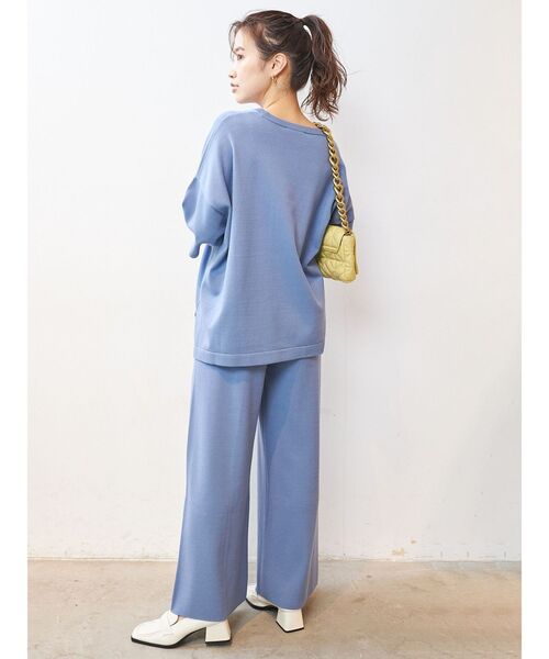 COTORICA(コトリカ)の「ワイドシルエットウォッシャブルニット(ニット/セーター・レディース・ブラック/オレンジ/ブルー/ベージュ・FREE)」の10枚目の写真