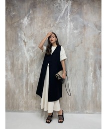 TRUNC | Nocolla Long Gilet jacket(その他アウター)