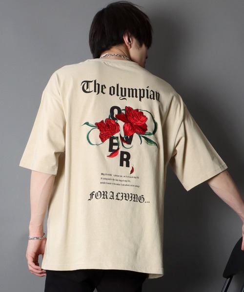 SITRY（シトリー）の「oversize rose embroidery T-shirt/オーバー