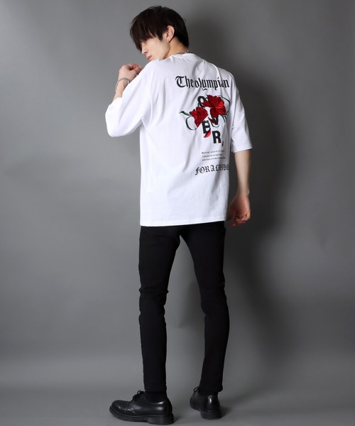 SITRY（シトリー）の「oversize rose embroidery T-shirt/オーバー