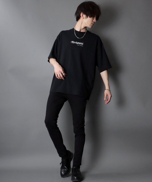SITRY(シトリー)の「oversize rose embroidery T-shirt/オーバーサイズ 薔薇刺繍 Tシャツ(Tシャツ/カットソー・メンズ・ホワイト/ブラック/ベージュ・M/L)」の10枚目の写真